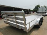 7' x 18' All Aluminum Utility Trailer Dual Axle Straight Deck 7K GVWR - Image 7