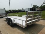 7' x 18' All Aluminum Utility Trailer Dual Axle Straight Deck 7K GVWR - Image 10