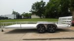 7' x 18' All Aluminum Utility Trailer Dual Axle Straight Deck 7K GVWR - Image 5