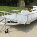 7' x 18' All Aluminum Utility Trailer Dual Axle Straight Deck 7K GVWR