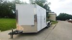 8.5' x 20' White V-Nose Hybrid Enclosed Trailer – Dual 7K Axles - Image 3