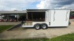 8.5' x 20' White V-Nose Hybrid Enclosed Trailer – Dual 7K Axles - Image 4