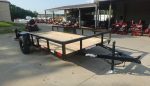 6.4x12 Straight Deck Utility Trailer 3,500lb Axles Tall Gate