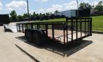 7x16 Dovetail Debris Utility Trailer 2ft Mesh Sides (2) 3500lb Axles 7K GVWR - Image 7