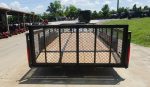 7x16 Dovetail Debris Utility Trailer 2ft Mesh Sides (2) 3500lb Axles 7K GVWR - Image 6
