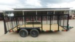 6.4x16 Dovetail Utility Trailer with 4ft Mesh Side (2) 3,500lb Axles - Image 3