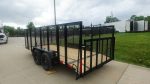 6.4x16 Dovetail Utility Trailer with 4ft Mesh Side (2) 3,500lb Axles - Image 11