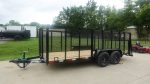 6.4x16 Dovetail Utility Trailer with 4ft Mesh Side (2) 3,500lb Axles - Image 10