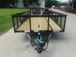 6.4x14 Dovetail Utility Trailer with 2ft Mesh Sides (2) 3500lb Axle - Image 2