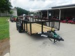 6.4x14 Dovetail Utility Trailer with 2ft Mesh Sides (2) 3500lb Axle