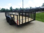 6.4x14 Dovetail Utility Trailer with 2ft Mesh Sides (2) 3500lb Axle - Image 8