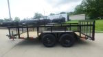 6.4x14 Dovetail Utility Trailer with 2ft Mesh Sides (2) 3500lb Axle - Image 4