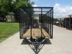 6.4x16 Straight Deck Utility Trailer 6ft Mesh Sides (2) 3,500lb Axles - Image 2