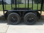 6.4x16 Straight Deck Utility Trailer 6ft Mesh Sides (2) 3,500lb Axles - Image 16