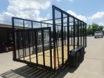 6.4x16 Straight Deck Utility Trailer 6ft Mesh Sides (2) 3,500lb Axles - Image 8