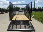 6.4x16 Straight Deck Utility Trailer 6ft Mesh Sides (2) 3,500lb Axles - Image 10