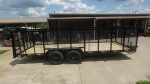 7x20 Heavy Duty Straight Deck Utility Trailer 4ft Mesh Sides (2) 5,200lb Axles - Image 5