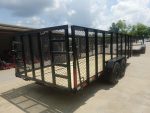 7x20 Heavy Duty Straight Deck Utility Trailer 4ft Mesh Sides (2) 5,200lb Axles - Image 8