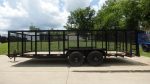 7x20 Heavy Duty Straight Deck Utility Trailer 4ft Mesh Sides (2) 5,200lb Axles - Image 4