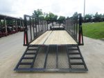 7x20 Heavy Duty Straight Deck Utility Trailer 4ft Mesh Sides (2) 5,200lb Axles - Image 9