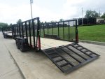 7x20 Heavy Duty Straight Deck Utility Trailer 4ft Mesh Sides (2) 5,200lb Axles - Image 11