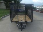 5x8 Straight Deck Utility Trailer with 4ft Mesh Side 3500lb Axle - Image 2