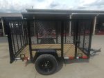 5x8 Straight Deck Utility Trailer with 4ft Mesh Side 3500lb Axle - Image 8