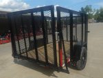 5x8 Straight Deck Utility Trailer with 4ft Mesh Side 3500lb Axle - Image 6