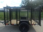 5x8 Straight Deck Utility Trailer with 4ft Mesh Side 3500lb Axle - Image 4