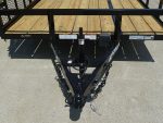 7x20 Powder Coated Straight Deck Utility Trailer with Side Gate (2) 3,500lb Axles - Image 15