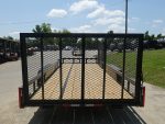 7x20 Powder Coated Straight Deck Utility Trailer with Side Gate (2) 3,500lb Axles - Image 8