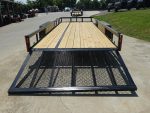 7x20 Powder Coated Straight Deck Utility Trailer with Side Gate (2) 3,500lb Axles - Image 14