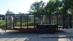 6.4x18 Debris / Junk Utility Trailer 4ft Mesh Sides (2) 3500lb Axles 7K GVWR - Image 7
