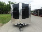7x16 Black Hybrid Enclosed Trailer (2) 7000LB Axles Storage 14 Ply Tires - Image 2