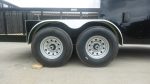 7x16 Black Hybrid Enclosed Trailer (2) 7000LB Axles Storage 14 Ply Tires - Image 18