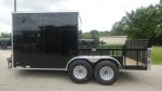 7x16 Black Hybrid Enclosed Trailer (2) 7000LB Axles Storage 14 Ply Tires - Image 5