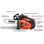 Echo CS-355T Chainsaw 16" Professional Top Handle - 35.8cc Engine - Image 2