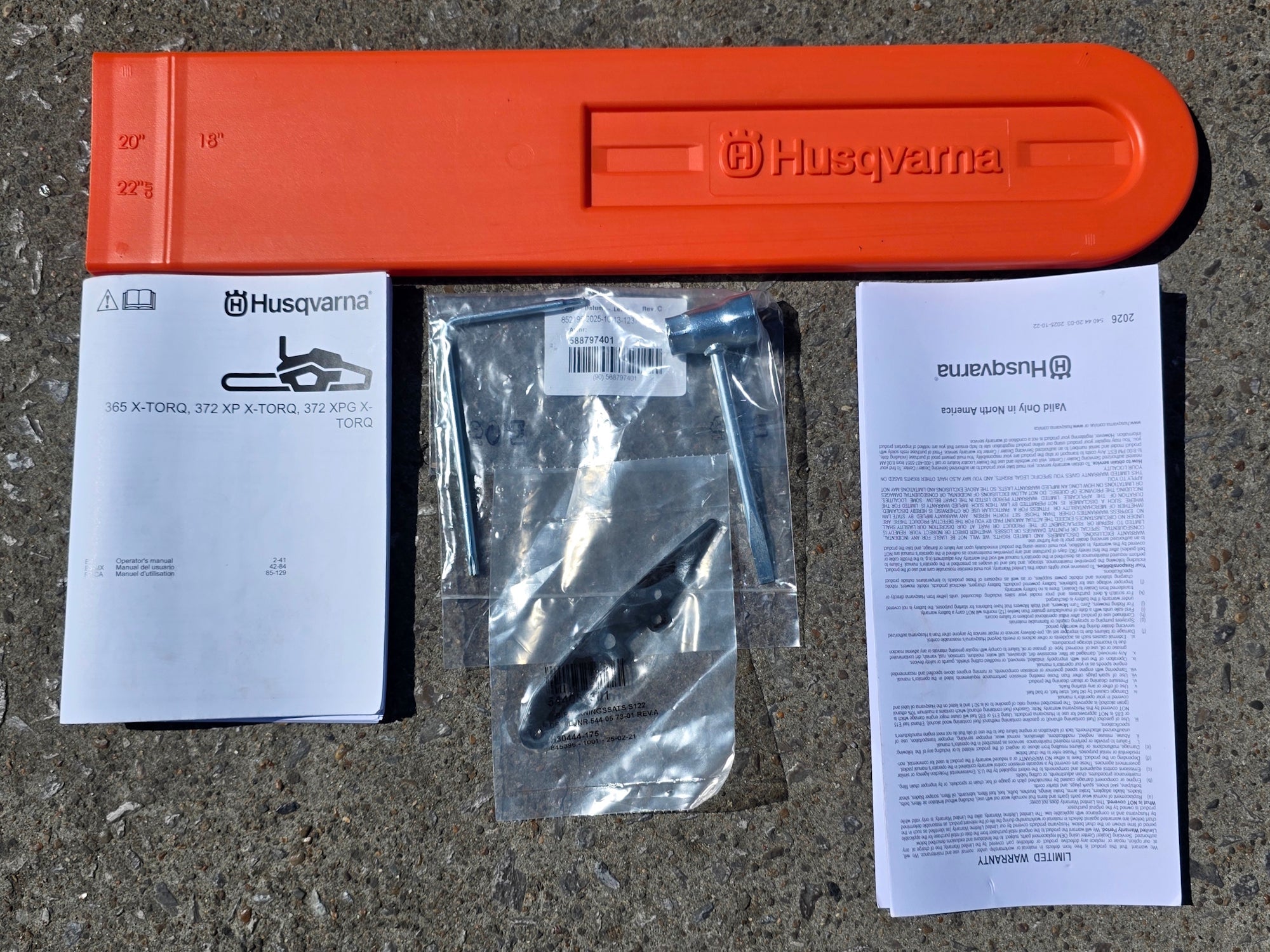 Husqvarna 372XP Gas Chainsaw 20" 3/8 Pitch .050 Gauge 70.7cc (Unboxed) - Image 11