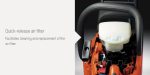 Husqvarna 545 Mark II Gas-Powered 20" Chainsaw 50.1cc X-Torq .050 Gauge (Unboxed) - Image 3