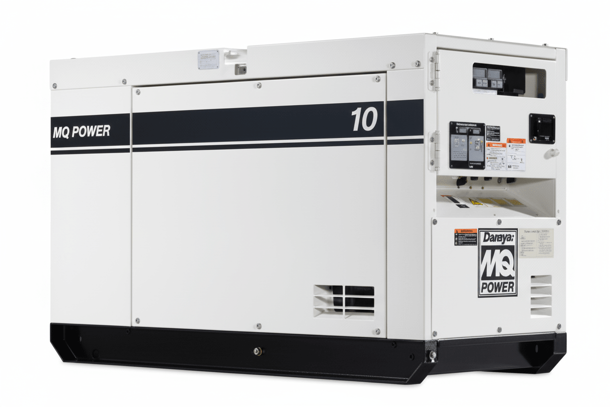Multiquip Super Silent DCA10SPX4 Generator 10kW, Single Phase, Kubota Tier 4 Final - Image 1