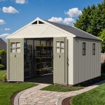 Patiowell 10x12ft Plastic Storage Shed with Skylight, Lockable Door & Windows - Image 5