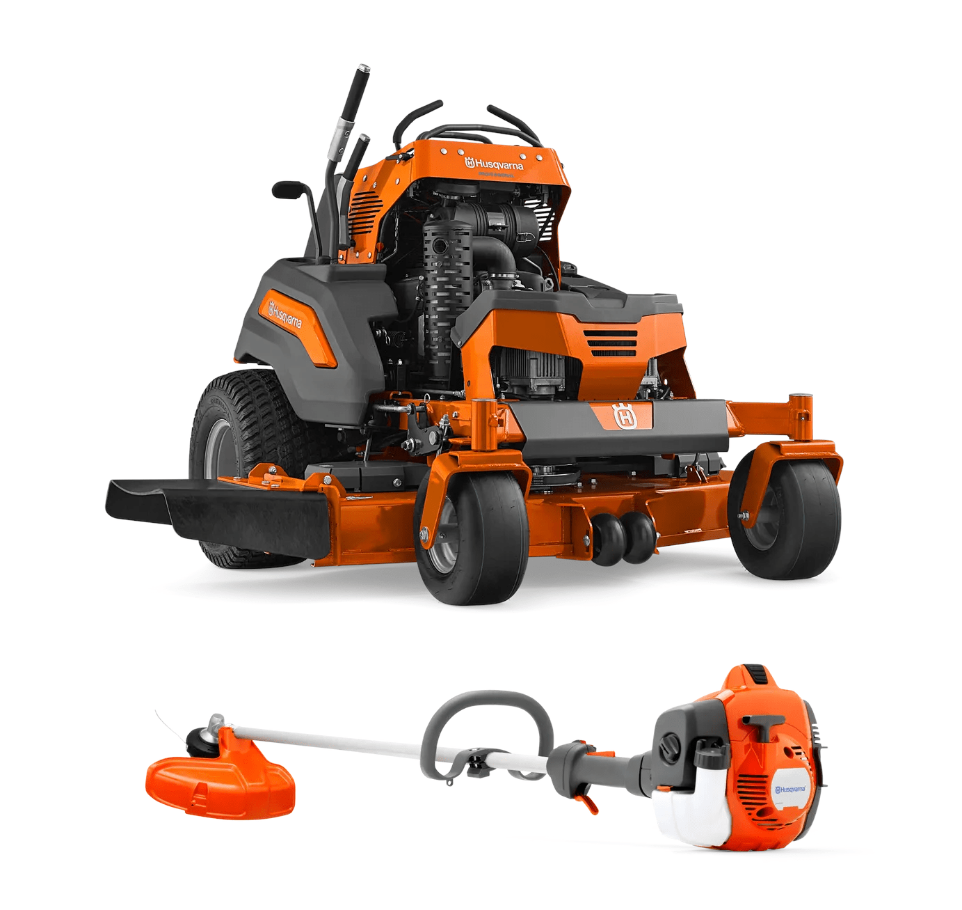 V548_522l Husqvarna V548 Stand On Zero Turn Mower 48" 24.5HP Kawasaki +Bonus 522L Trimmer (Scratch and Dent) - Image 1