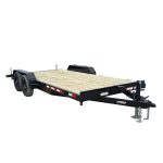 7' X 18' Wood Deck Car Hauler WIth Removable Fender 5,200 lb Axles