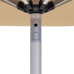 Beige 9ft Patio Umbrella Remote Control - Image 14