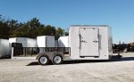 Enclosed Utility Hybrid Trailer 7'x20' - Lawn Mower Equipment Hauler Storage - Image 9