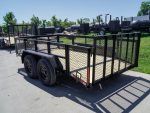 6.4x12 Dovetail Utility Trailer with 2ft Mesh Sides (2) 3,500lb Axles 7K GVWR - Image 4