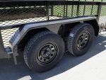 6.4x12 Dovetail Utility Trailer with 2ft Mesh Sides (2) 3,500lb Axles 7K GVWR - Image 11
