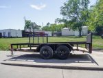 7x14 Utility Trailer with Side Gate and Dbl Brake (2) 3,500lb Axle - Image 4