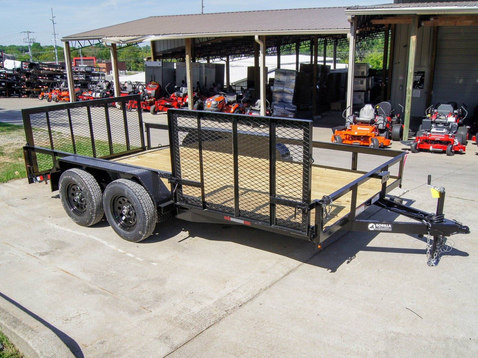dsc00071_1_4 7x14 Utility Trailer with Side Gate and Dbl Brake (2) 3,500lb Axle - Image 1