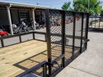 7x14 Utility Trailer with Side Gate and Dbl Brake (2) 3,500lb Axle - Image 14
